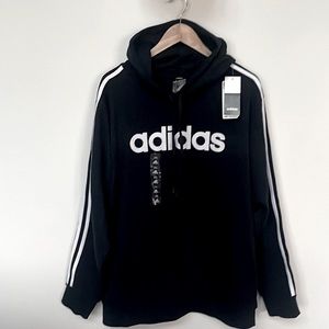 NWT adidas Men's Essentials Multi Sport Hoodie Sweatshirt Navy White Size 2XL